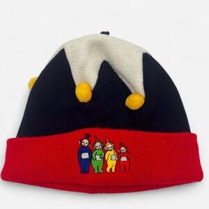 Vintage y2k Teletubbies Beanie Hat Kids Size M/L Winter Embroidered Y2K